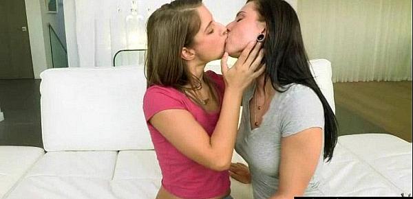  Cute Lovely Lesbos Have Fun On Camera vid-03